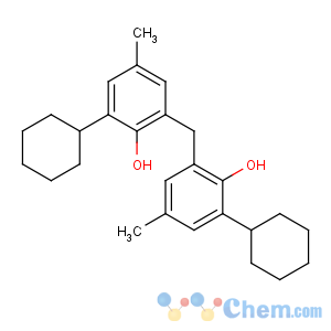 CAS No:4066-02-8 2-cyclohexyl-6-[(3-cyclohexyl-2-hydroxy-5-methylphenyl)methyl]-4-<br />methylphenol