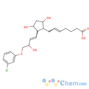 CAS No:40665-92-7 (Z)-7-[(1S,2S,3S,5R)-2-[(E,<br />3S)-4-(3-chlorophenoxy)-3-hydroxybut-1-enyl]-3,<br />5-dihydroxycyclopentyl]hept-5-enoic acid