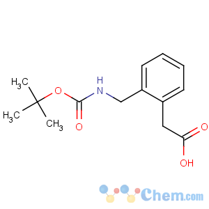 CAS No:40851-66-9 2-[2-[[(2-methylpropan-2-yl)oxycarbonylamino]methyl]phenyl]acetic acid