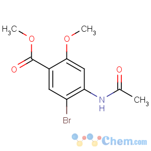CAS No:4093-34-9 methyl 4-acetamido-5-bromo-2-methoxybenzoate