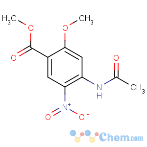 CAS No:4093-41-8 methyl 4-acetamido-2-methoxy-5-nitrobenzoate