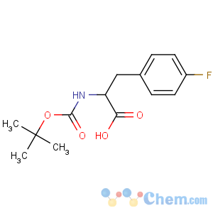 CAS No:41153-30-4 (2S)-3-(4-fluorophenyl)-2-[(2-methylpropan-2-yl)oxycarbonylamino]<br />propanoic acid