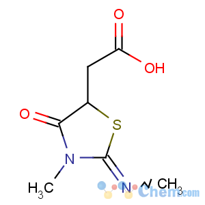 CAS No:41306-29-0 2-(3-methyl-2-methylimino-4-oxo-1,3-thiazolidin-5-yl)acetic acid