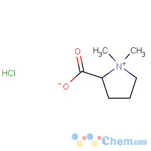 CAS No:4136-37-2 Pyrrolidinium,2-carboxy-1,1-dimethyl-, chloride (1:1), (2S)-