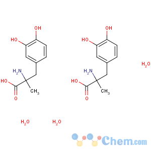 CAS No:41372-08-1 L-Tyrosine, 3-hydroxy-a-methyl-, hydrate (2:3)