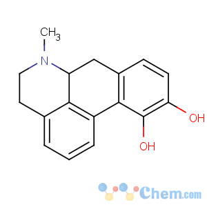 CAS No:41372-20-7 4H-Dibenzo[de,g]quinoline-10,11-diol,5,6,6a,7-tetrahydro-6-methyl-, hydrochloride, hydrate (2:2:1), (6aR)-