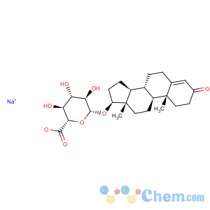 CAS No:4145-59-9 b-D-Glucopyranosiduronic acid, (17b)-3-oxoandrost-4-en-17-yl,monosodium salt (9CI)