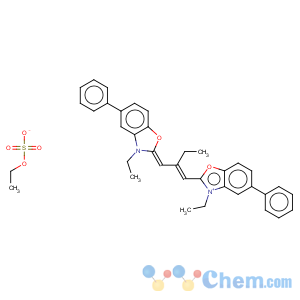 CAS No:41503-61-1 3-Ethyl-2-{3-[3-ethyl-5-phenyl-1,3-benzoxazol-2(3H)-ylidenemethyl]but-1-enyl}-5-phenyl-1,3-benzoxazol-3-ium ethyl sulfate