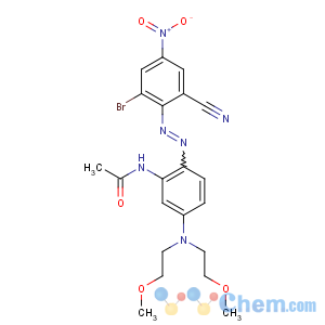 CAS No:41622-04-2 N-[5-[bis(2-methoxyethyl)amino]-2-[(2-bromo-6-cyano-4-nitrophenyl)<br />diazenyl]phenyl]acetamide