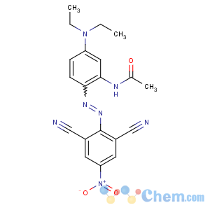 CAS No:41642-51-7 N-[2-[(2,<br />6-dicyano-4-nitrophenyl)diazenyl]-5-(diethylamino)phenyl]acetamide
