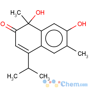 CAS No:41653-72-9 2(1H)-Naphthalenone,1,7-dihydroxy-1,6- dimethyl-4-(1-methylethyl)-,(1R)- 