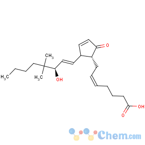 CAS No:41691-92-3 Prosta-5,10,13-trien-1-oicacid, 15-hydroxy-16,16-dimethyl-9-oxo-, (5Z,13E,15R)- (9CI)