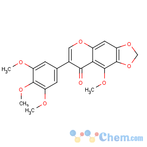 CAS No:41743-73-1 9-methoxy-7-(3,4,5-trimethoxyphenyl)-[1,3]dioxolo[4,5-g]chromen-8-one