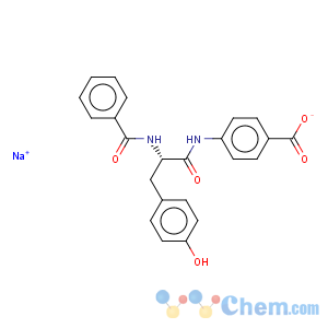 CAS No:41748-47-4 Benzoic acid,4-[[2-(benzoylamino)-3-(4-hydroxyphenyl)-1-oxopropyl]amino]-, monosodium salt,(S)- (9CI)