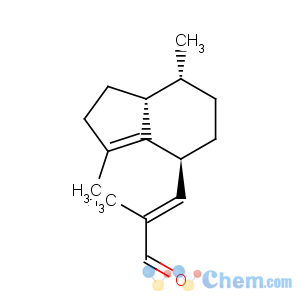 CAS No:4176-16-3 2-Propenal,3-[(4S,7R,7aR)-2,4,5,6,7,7a-hexahydro-3,7-dimethyl-1H-inden-4-yl]-2-methyl-,(2E)-