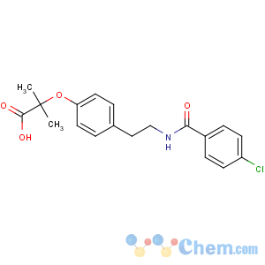 CAS No:41859-67-0 2-[4-[2-[(4-chlorobenzoyl)amino]ethyl]phenoxy]-2-methylpropanoic acid