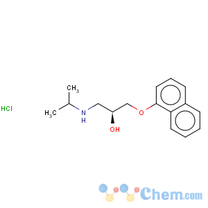 CAS No:4199-10-4 2-Propanol,1-[(1-methylethyl)amino]-3-(1-naphthalenyloxy)-, hydrochloride (1:1), (2S)-