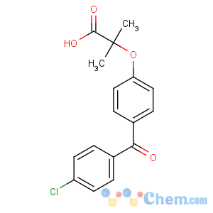 CAS No:42017-89-0 2-[4-(4-chlorobenzoyl)phenoxy]-2-methylpropanoic acid