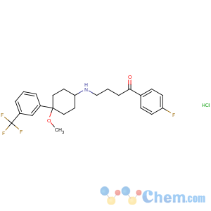 CAS No:42020-76-8 1-Butanone,1-(4-fluorophenyl)-4-[[4-methoxy-4-[3-(trifluoromethyl)phenyl]cyclohexyl]amino]-,hydrochloride, cis- (9CI)
