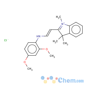 CAS No:4208-80-4 3H-Indolium,2-[2-[(2,4-dimethoxyphenyl)amino]ethenyl]-1,3,3-trimethyl-, chloride (1:1)