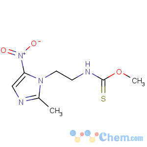 CAS No:42116-76-7 O-methyl N-[2-(2-methyl-5-nitroimidazol-1-yl)ethyl]carbamothioate