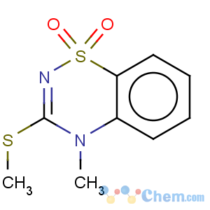 CAS No:42140-71-6 4-methyl-3-methylthio-4h-1,2,4-benzothiadiazin-1,1-dioxide