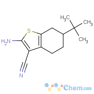 CAS No:42159-76-2 2-AMINO-6-TERT-BUTYL-4,5,6,7-TETRAHYDRO-1-BENZOTHIOPHENE-3-CARBONITRILE