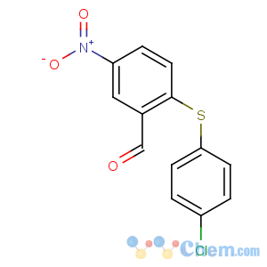 CAS No:42191-01-5 2-(4-chlorophenyl)sulfanyl-5-nitrobenzaldehyde