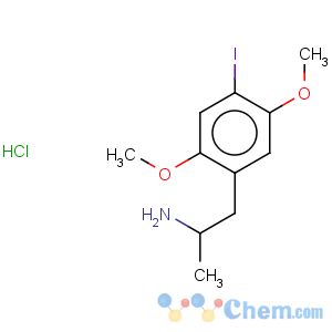 CAS No:42203-78-1 Benzeneethanamine,4-iodo-2,5-dimethoxy-a-methyl-, hydrochloride (1:1)