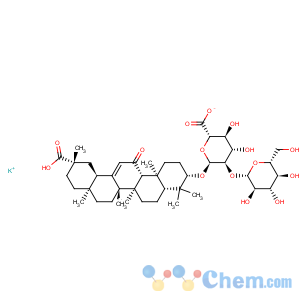CAS No:42294-03-1 a-D-Glucopyranosiduronic acid, (3b,20b)-20-carboxy-11-oxo-30-norolean-12-en-3-yl 2-O-b-D-glucopyranuronosyl-, potassiumsalt (1:1), (3b)-