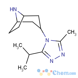 CAS No:423165-07-5 (1R,5S)-3-(3-methyl-5-propan-2-yl-1,2,<br />4-triazol-4-yl)-8-azabicyclo[3.2.1]octane