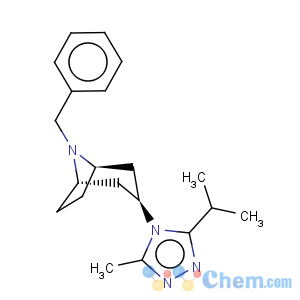 CAS No:423165-13-3 8-Benzyl-3-exo-(5-isopropyl-3-methyl-4H-1,2,4-triazol-4-yl)-8-azabicyclo[3.2.1]octane