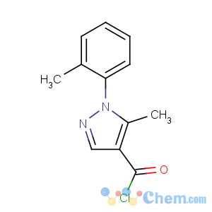 CAS No:423768-42-7 5-methyl-1-(2-methylphenyl)pyrazole-4-carbonyl chloride