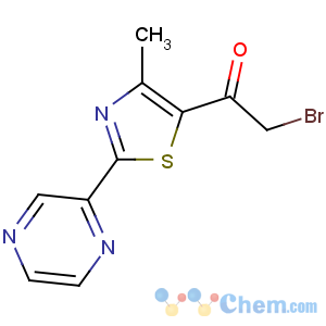 CAS No:423768-43-8 2-bromo-1-(4-methyl-2-pyrazin-2-yl-1,3-thiazol-5-yl)ethanone