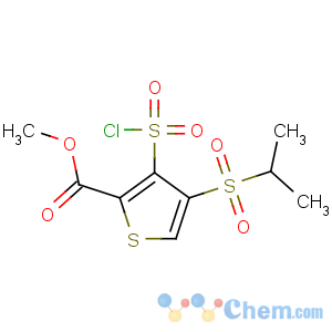 CAS No:423768-47-2 methyl 3-chlorosulfonyl-4-propan-2-ylsulfonylthiophene-2-carboxylate