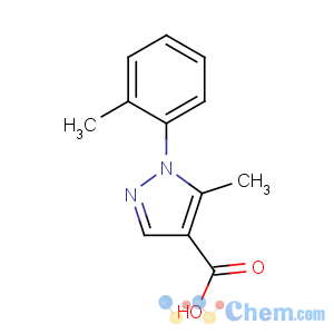 CAS No:423768-56-3 5-methyl-1-(2-methylphenyl)pyrazole-4-carboxylic acid