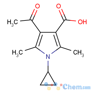 CAS No:423769-78-2 4-acetyl-1-cyclopropyl-2,5-dimethylpyrrole-3-carboxylic acid