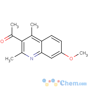 CAS No:42465-20-3 1-(7-methoxy-2,4-dimethylquinolin-3-yl)ethanone