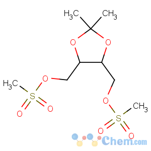 CAS No:4248-74-2 [(4S,5S)-2,2-dimethyl-5-(methylsulfonyloxymethyl)-1,<br />3-dioxolan-4-yl]methyl methanesulfonate