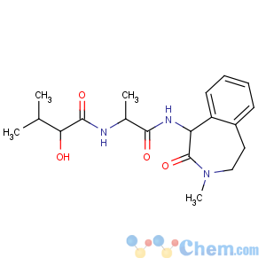 CAS No:425386-60-3 (2S)-2-hydroxy-3-methyl-N-[(2S)-1-[[(5S)-3-methyl-4-oxo-2,<br />5-dihydro-1H-3-benzazepin-5-yl]amino]-1-oxopropan-2-yl]butanamide
