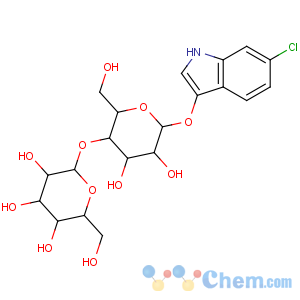 CAS No:425427-87-8 2-[6-[(6-chloro-1H-indol-3-yl)oxy]-4,<br />5-dihydroxy-2-(hydroxymethyl)oxan-3-yl]oxy-6-(hydroxymethyl)oxane-3,4,<br />5-triol