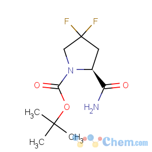 CAS No:426844-50-0 1-Pyrrolidinecarboxylic acid,2-(aminocarbonyl)-4,4-difluoro-, 1,1-dimethylethyl ester, (2S)-