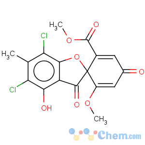 CAS No:427-63-4 Spiro[benzofuran-2(3H),1'-[2,5]cyclohexadiene]-2'-carboxylicacid, 5,7-dichloro-4-hydroxy-6'-methoxy-6-methyl-3,4'-dioxo-, methyl ester,(1'R)-