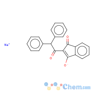 CAS No:42721-99-3 2-(2,2-Diphenylacetyl)-1H-indene-1,3(2H)-dione ion(1-) sodium salt (1:1)