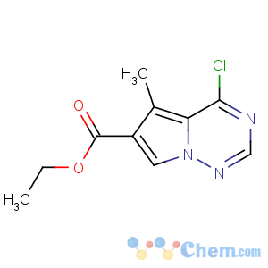 CAS No:427878-41-9 ethyl 4-chloro-5-methylpyrrolo[2,1-f][1,2,4]triazine-6-carboxylate