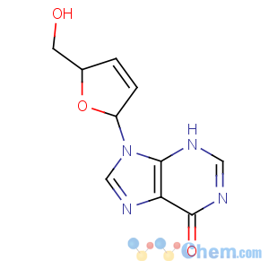 CAS No:42867-68-5 9-[(2R,5S)-5-(hydroxymethyl)-2,5-dihydrofuran-2-yl]-3H-purin-6-one