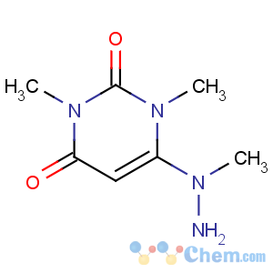 CAS No:4318-53-0 2,4(1H,3H)-Pyrimidinedione,1,3-dimethyl-6-(1-methylhydrazinyl)-