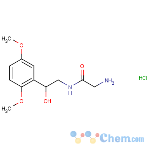CAS No:43218-56-0 2-amino-N-[2-(2,<br />5-dimethoxyphenyl)-2-hydroxyethyl]acetamide