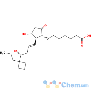 CAS No:433219-55-7 Cyclopentaneheptanoicacid,3-hydroxy-2-[(1E,4S)-4-hydroxy-4-(1-propylcyclobutyl)-1-buten-1-yl]-5-oxo-,(1R,2R,3R)-