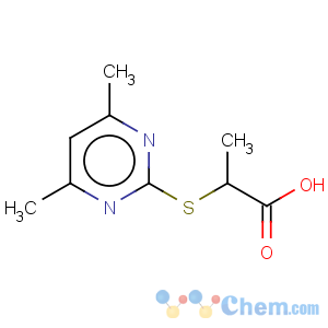 CAS No:433242-31-0 Propanoicacid, 2-[(4,6-dimethyl-2-pyrimidinyl)thio]-